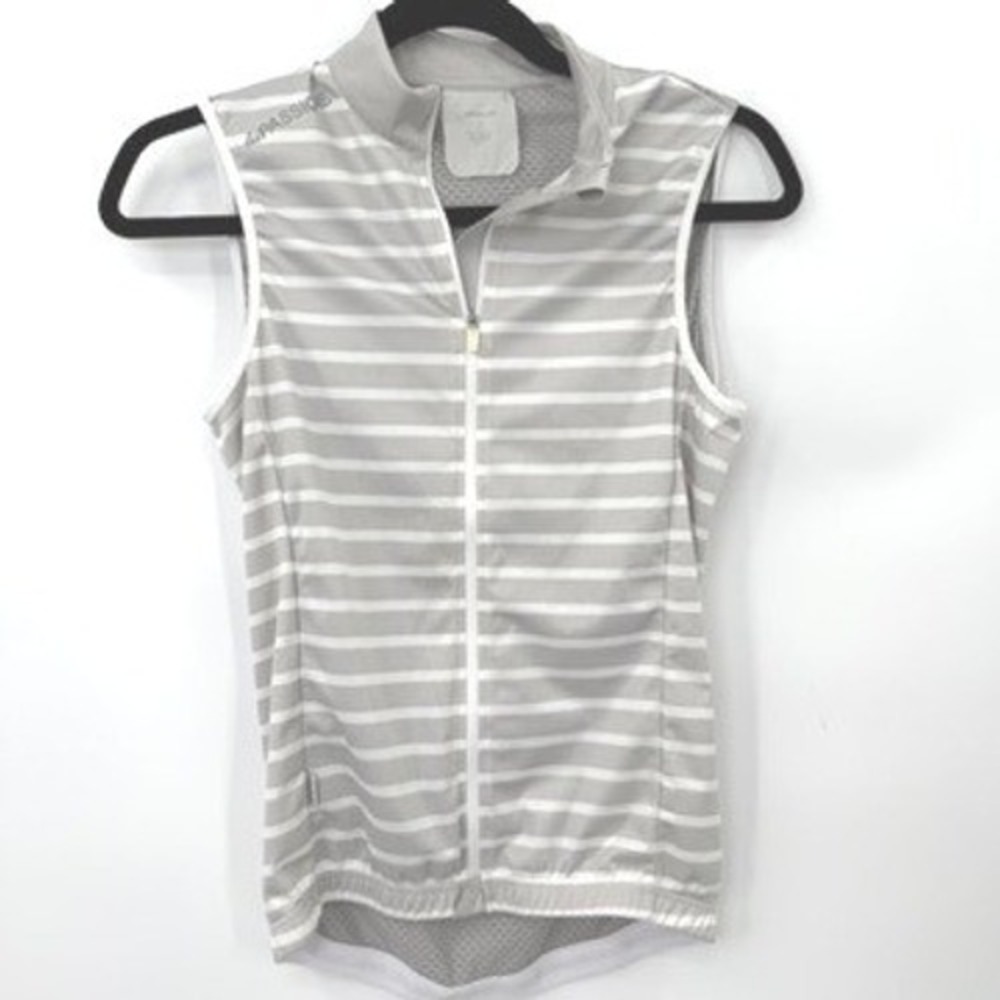 La Passione Cycling Jersey Women S Stripe Sleeveless Sporty Performance Gorpcore